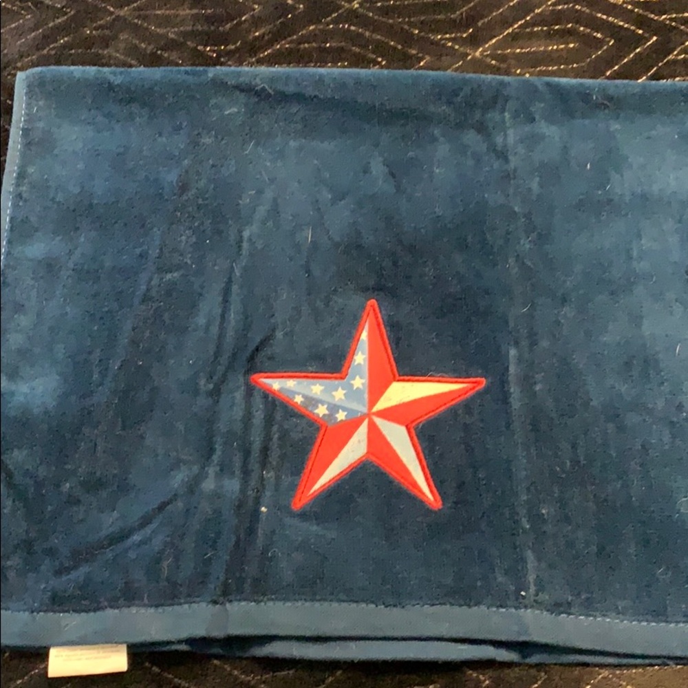 Blue Stars and Stripes towel